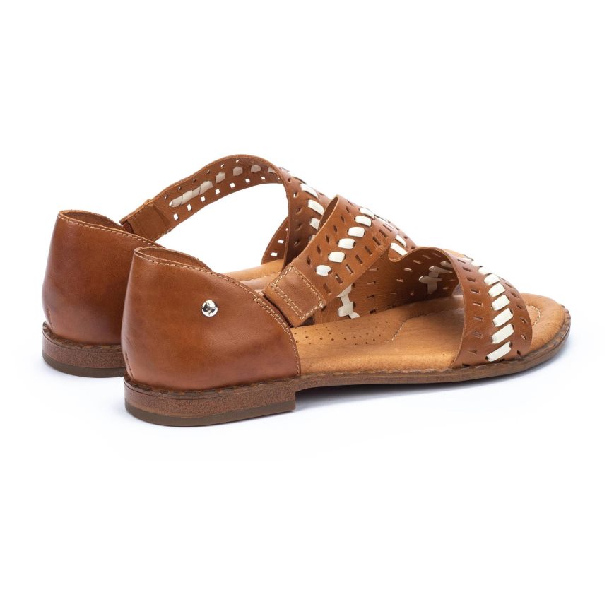 Women's Pikolinos ALGAR Flat Sandals Brown | NZ T53297Q